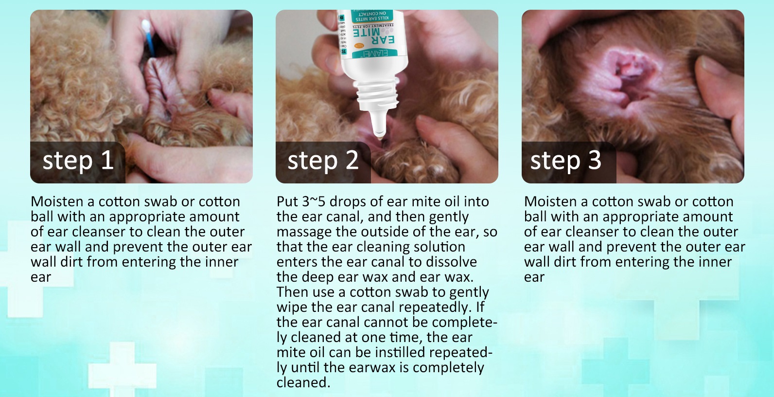 ELAIMEI 耳蟎油 寵物洗耳液 寵物耳仔清潔液 滴耳液 [平行進口]  TT0548