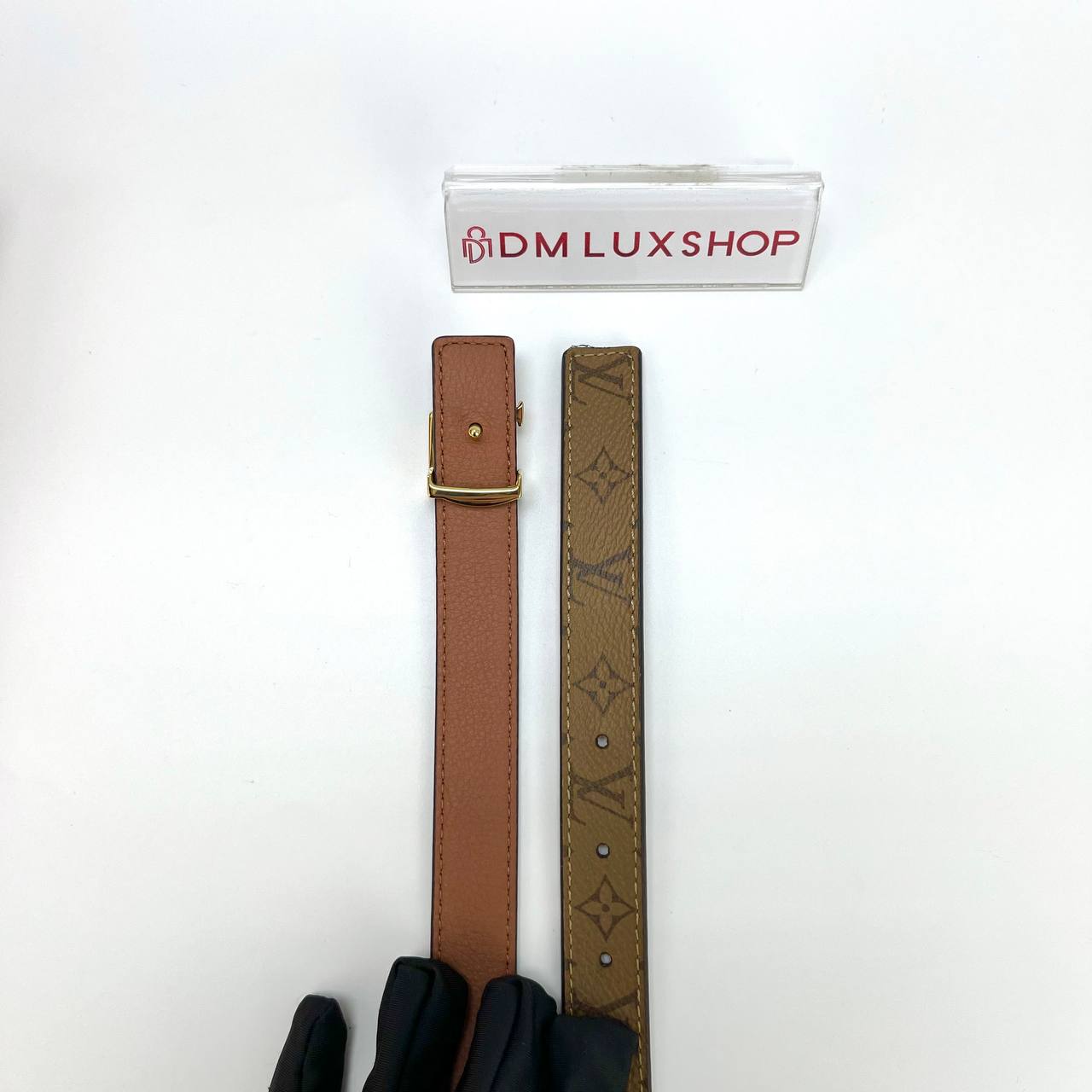LV Reverse Monogram Iconic Reversible Belt 20mm GHW