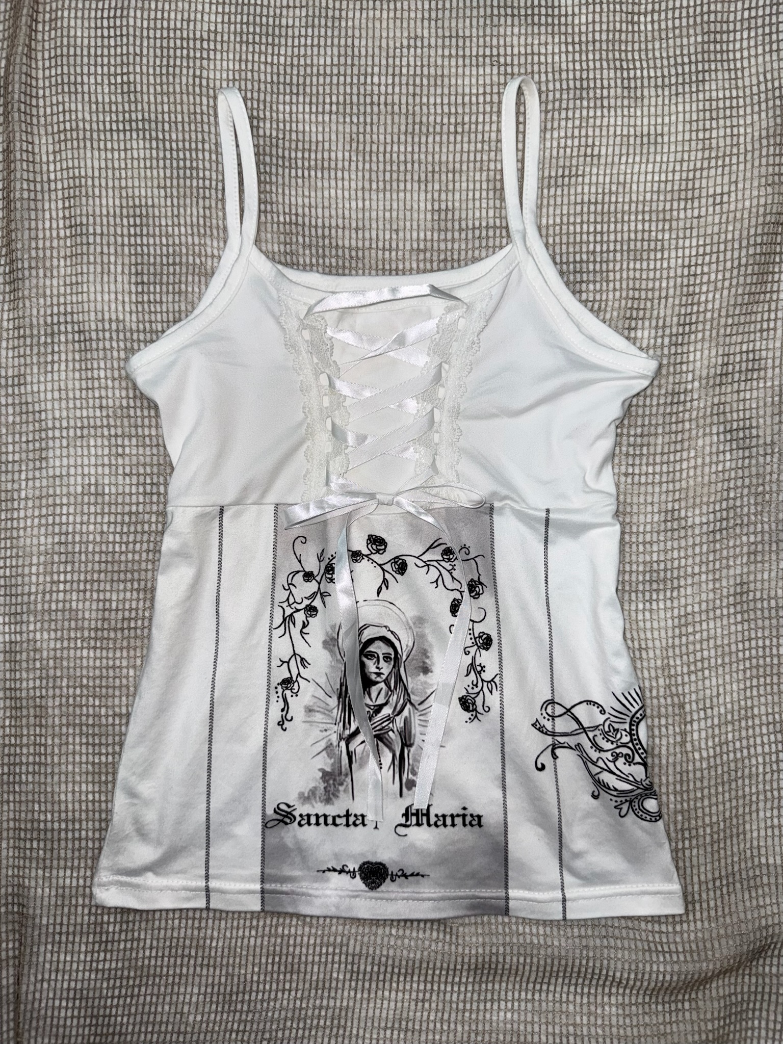 Gothic Romantic Lace-up Faux Corset Top