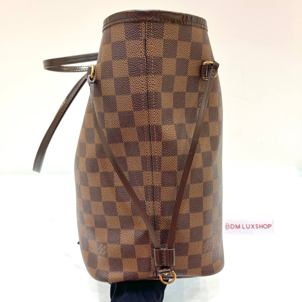 LV Damier Ebene Neverfull MM GHW
