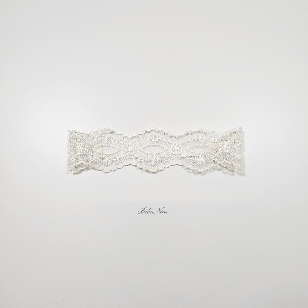 ☀️預訂 韓國直送☀️🇰🇷Bebenine蕾絲花邊髮帶兩件套