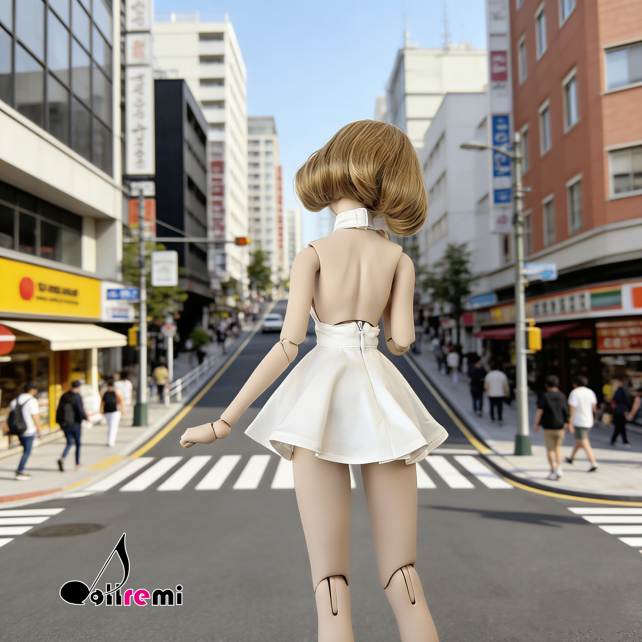 【dollremi】(DD0283C) 開胸傘裙 Open chest umbrella Dress