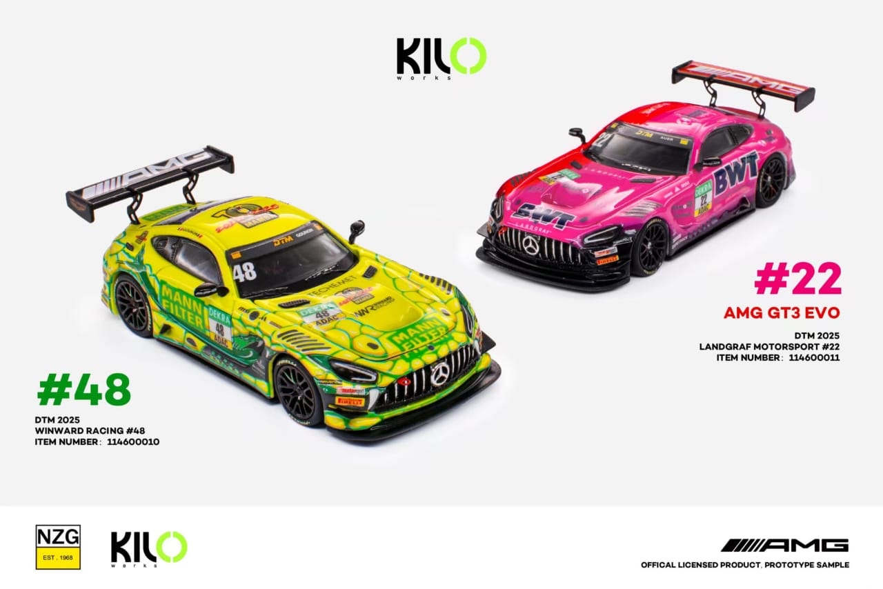 (預訂PreOrder) KILO Works ( 114600010 ) 1:64 Mercedes AMG GT3 Mann Filter Mamba 2025