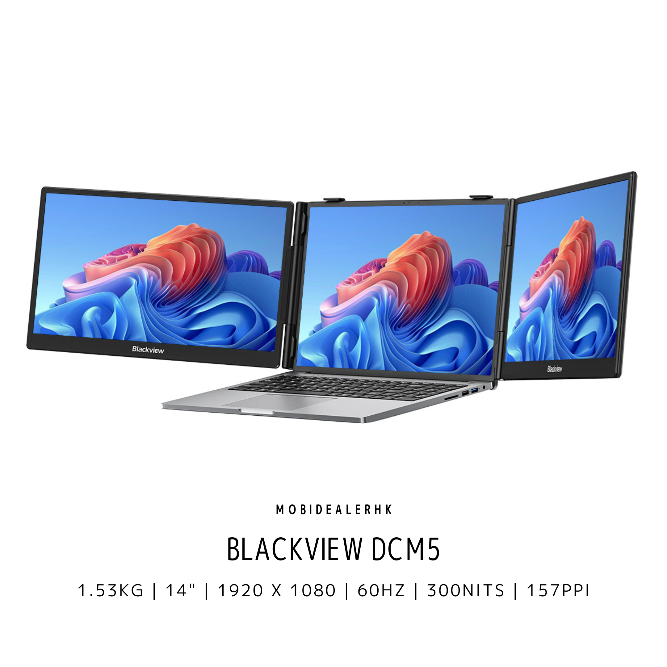 Blackview DCM5 | 便攜式螢幕 | 14" | FHD | 60Hz | 300 Nits | 157 PPI | 1.53kg