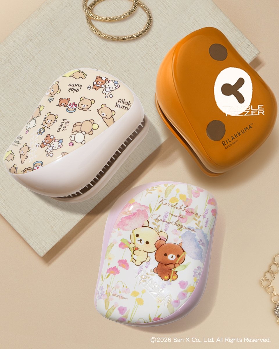 日本預訂📍日本鬆弛熊 x Tangle Teezer順髮梳子 2026年5月中旬出貨