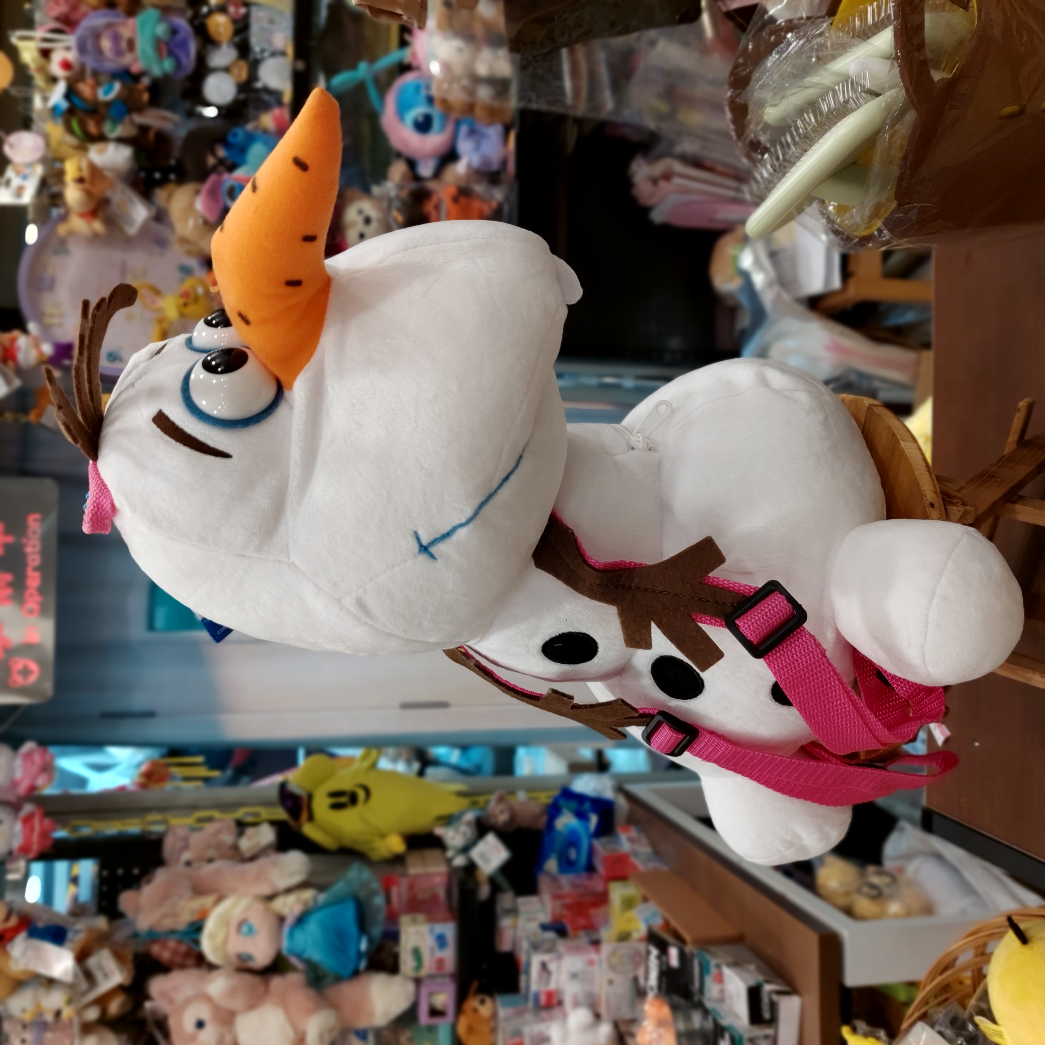 原裝日本 Disney Frozen 魔雪奇緣 Olaf  雪寶 公主背囊 背包