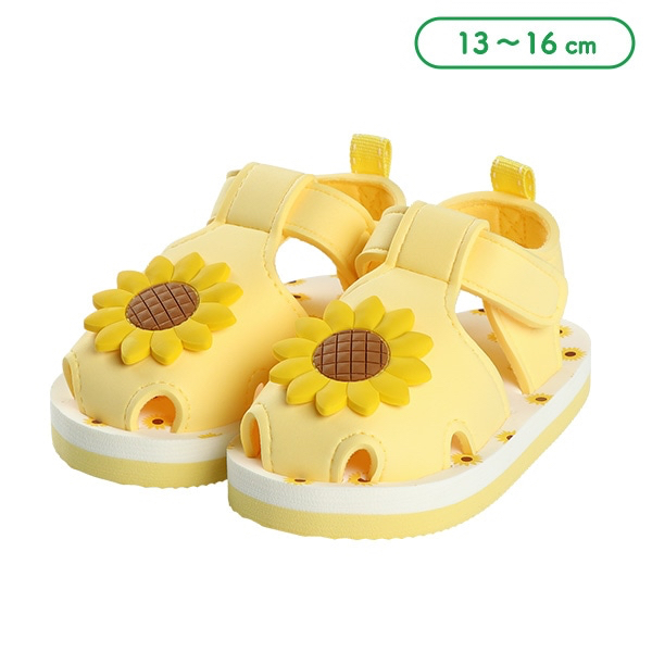 🇯🇵預訂 日本直送🇯🇵向日葵圖案淺黃色EVA涼鞋