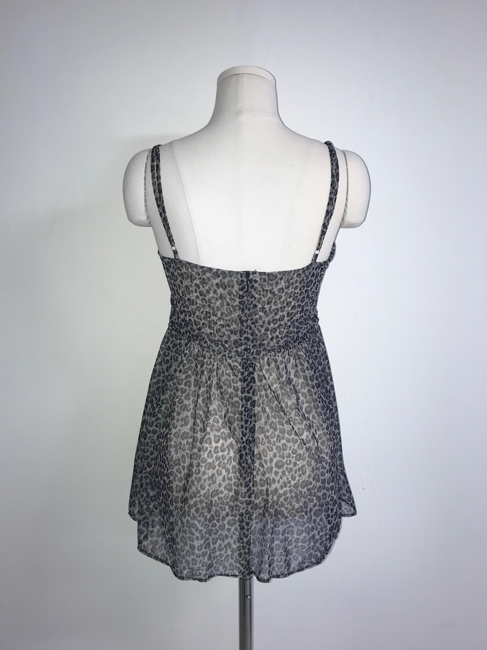 Leopard Mesh Cami Dress