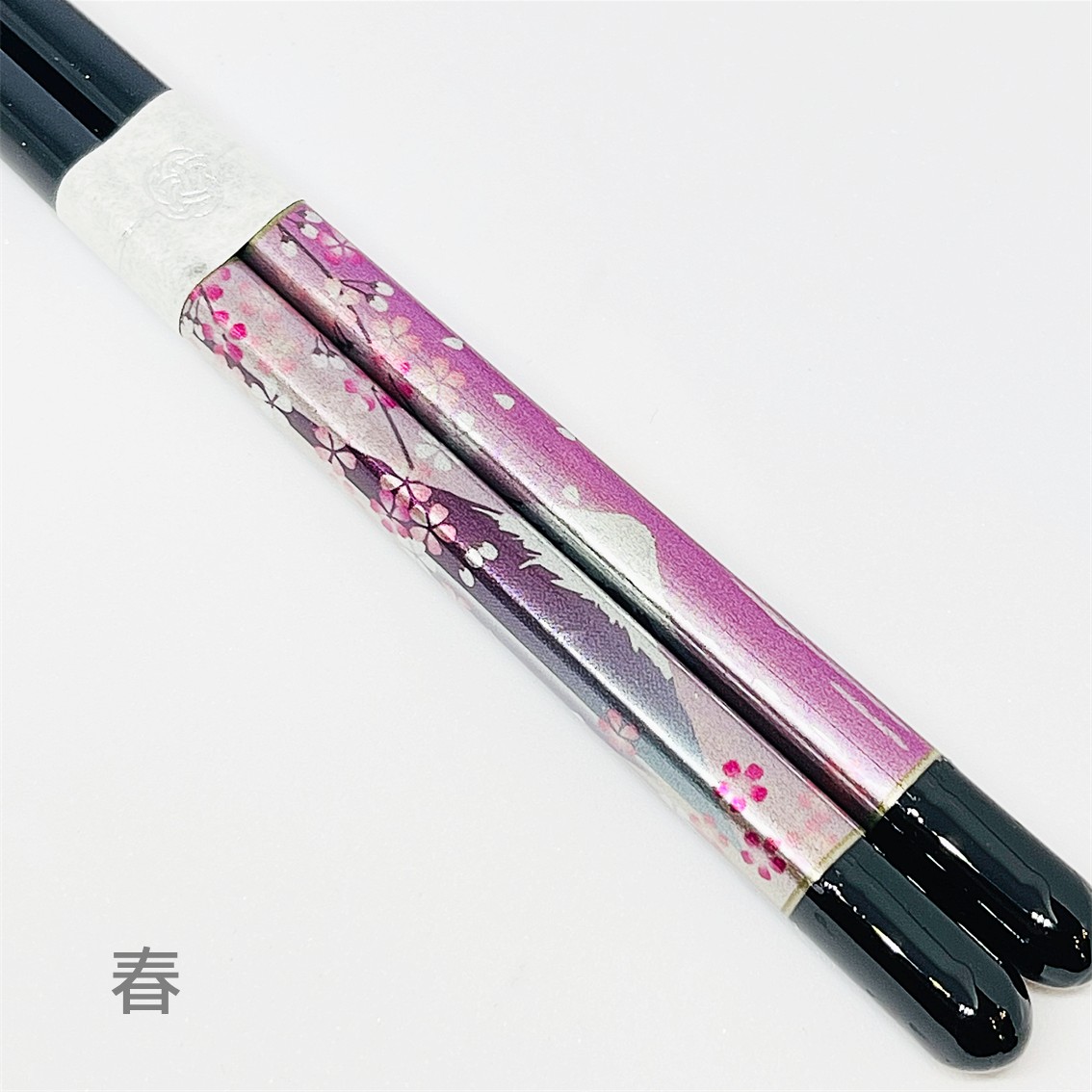 【日本製】若狹塗箸頂級工藝 –富士山四季絕景天然木筷子(23cm)