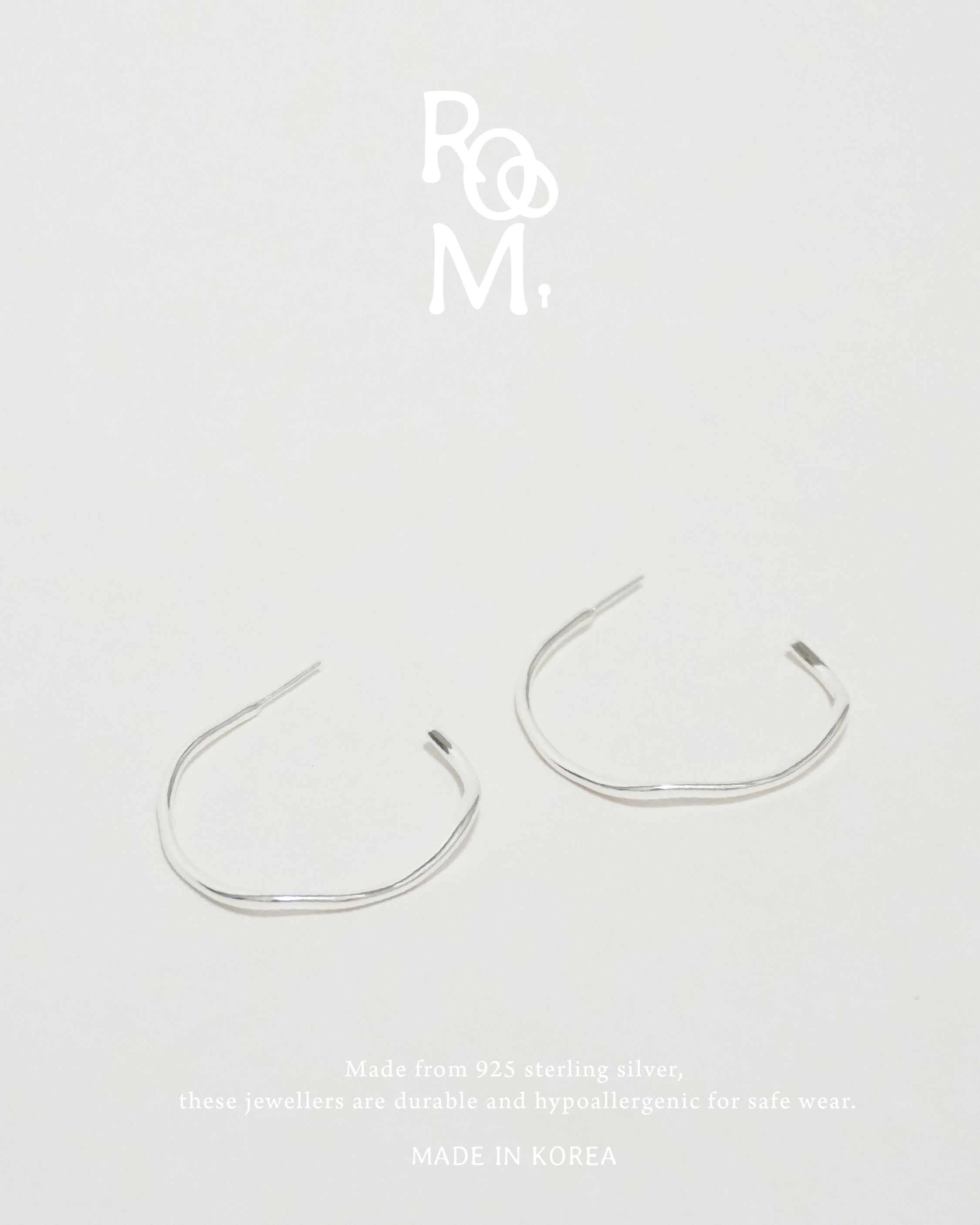 Ethereal Liquid Silhouette Hoops