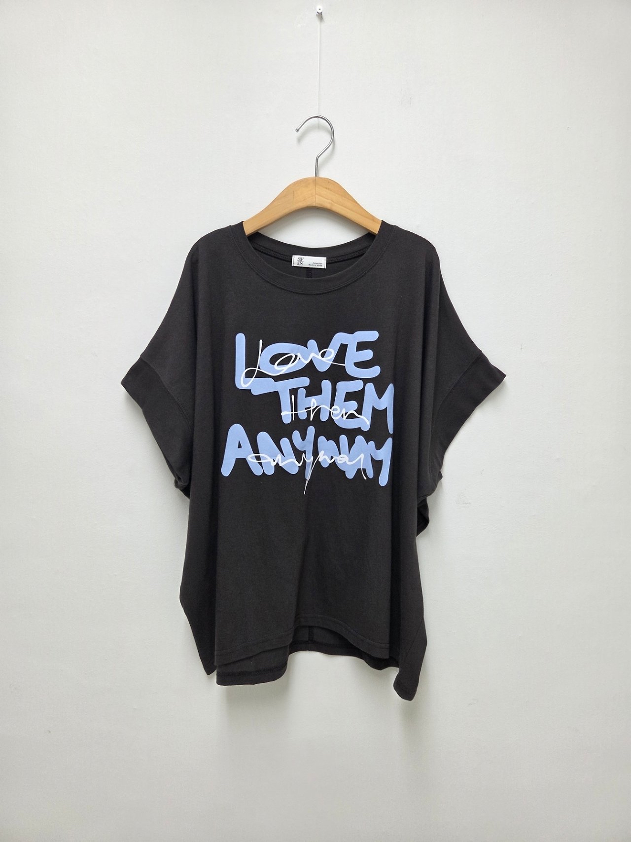 🇰🇷K5575 cotton彩色印字鬆身tee