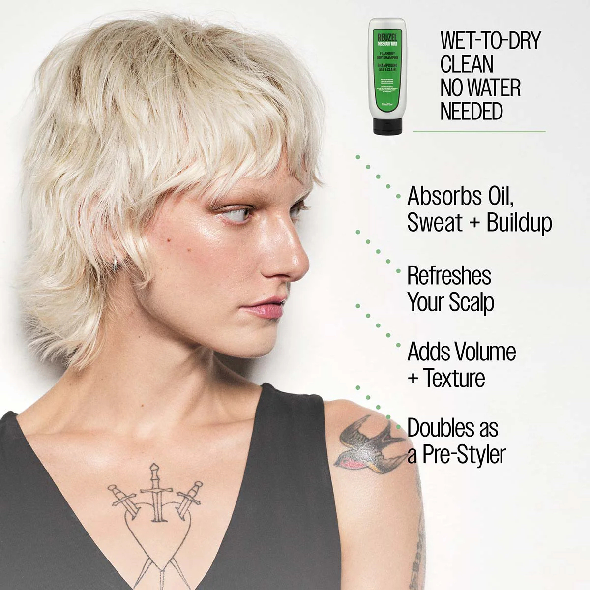 REUZEL Flashdry Dry Shampoo 清爽護理免沖洗髮水 210ml 