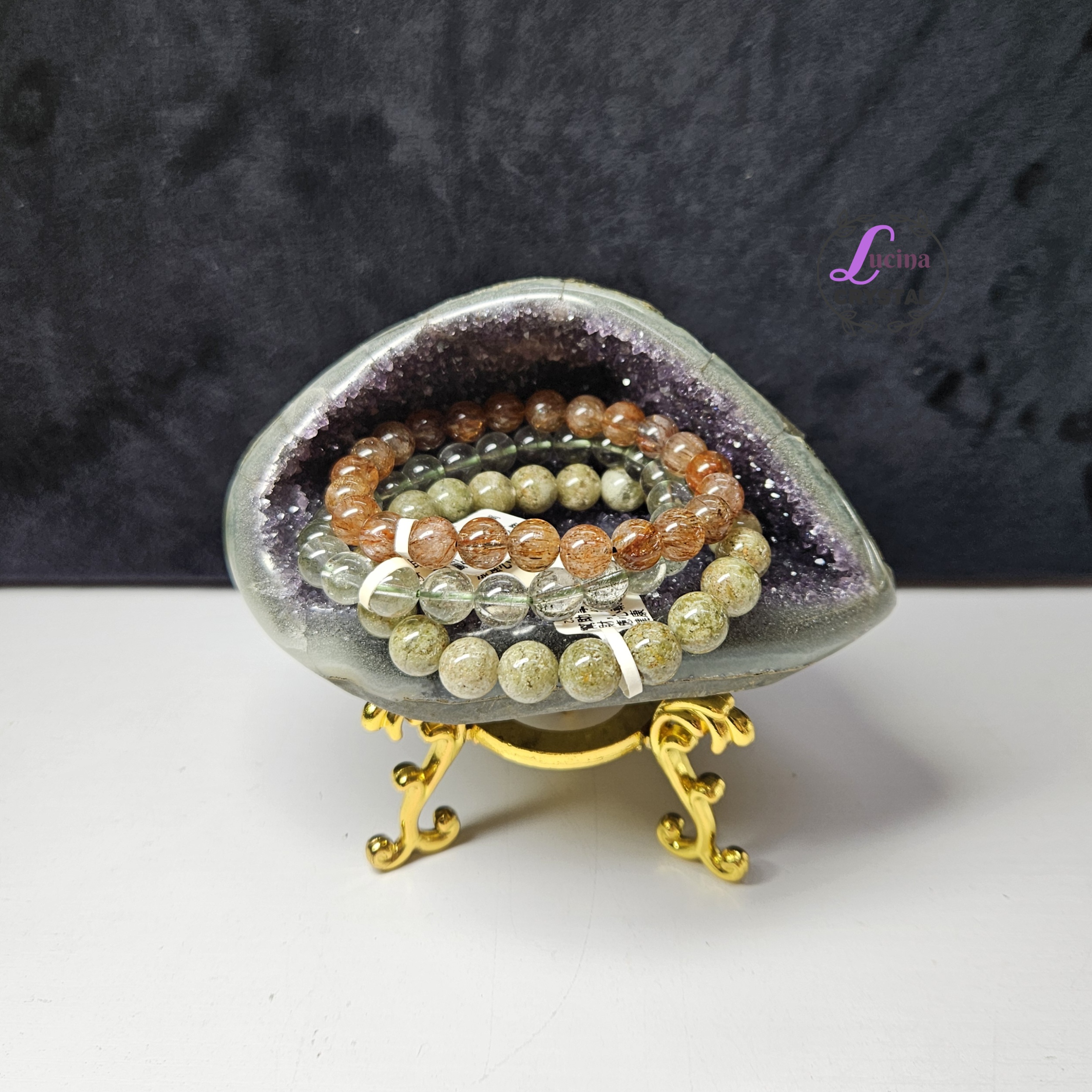 (Co#LC8547) 原皮紫水晶錢袋子/紫晶洞 Amethyst Geode 