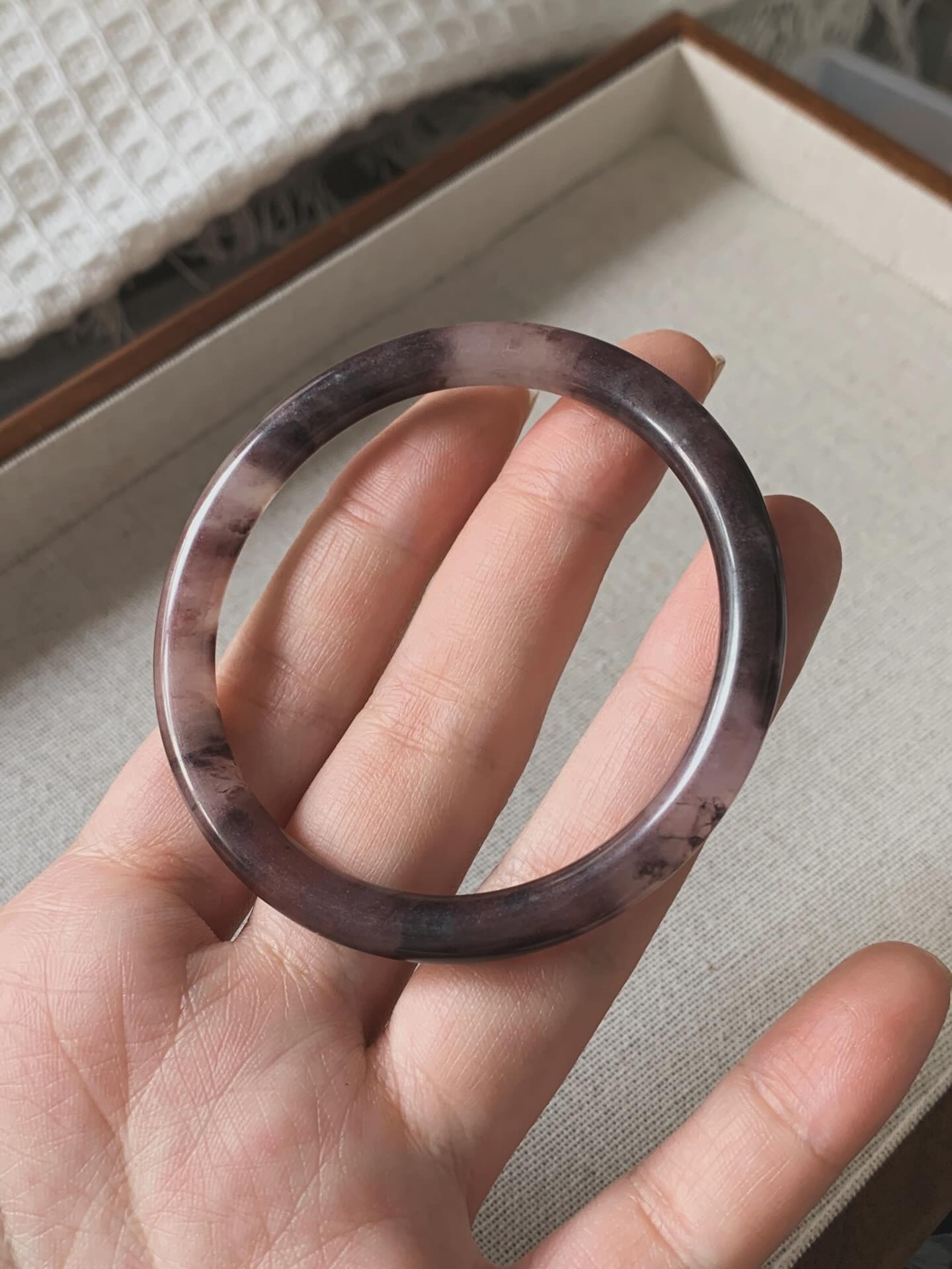 Jadeit Bangle 金丝玉紫罗兰手镯