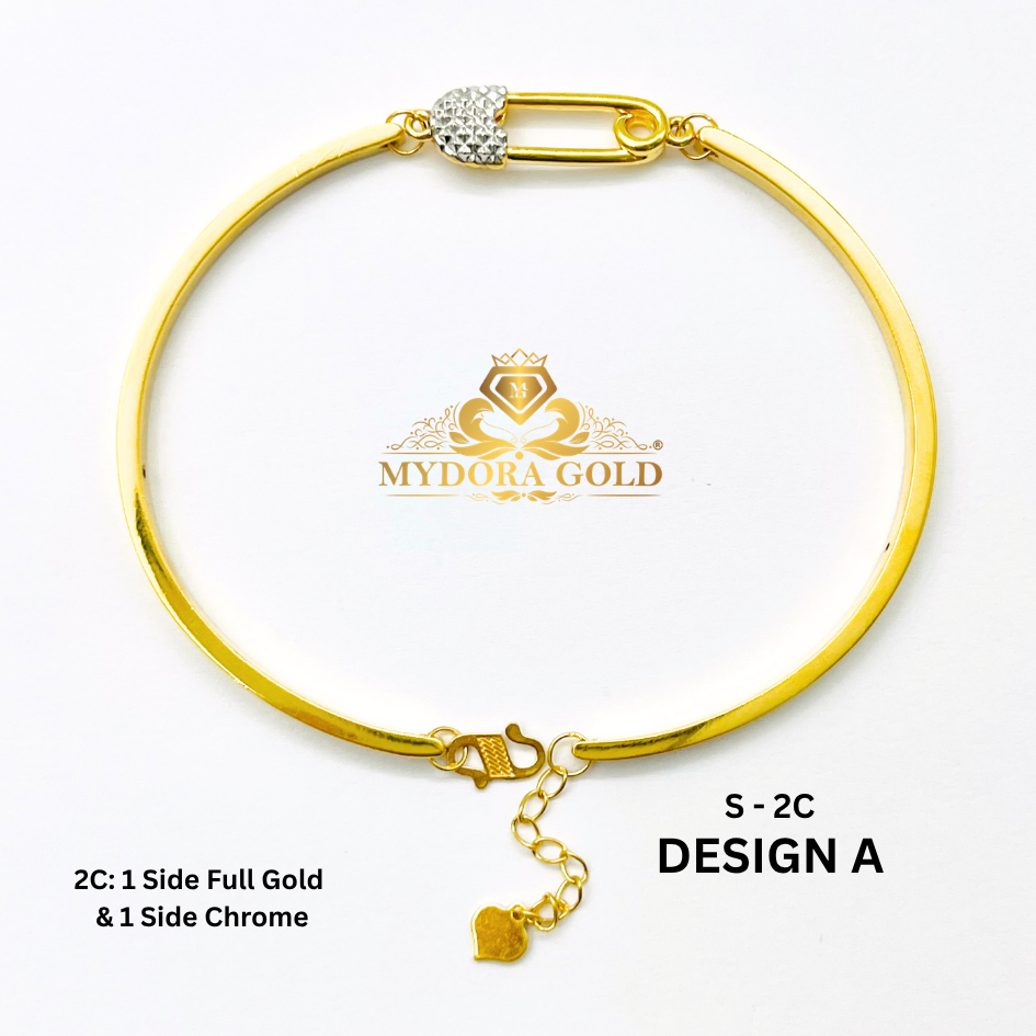 MYDORA Gelang Fashion Safety Pin Series l EMAS 916/22K