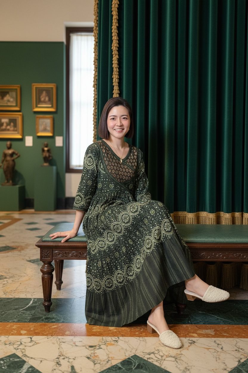 Forest Green Overlap 4-Cake Tier OP 50" #1457