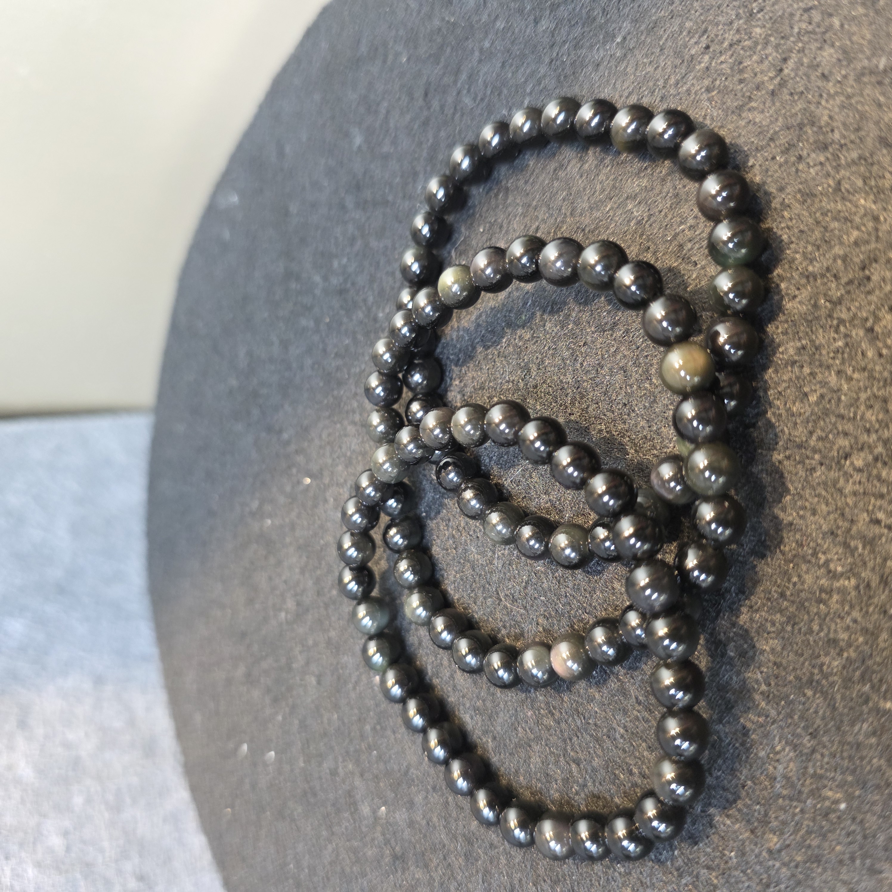 黑彩曜石手串(Obsidian)