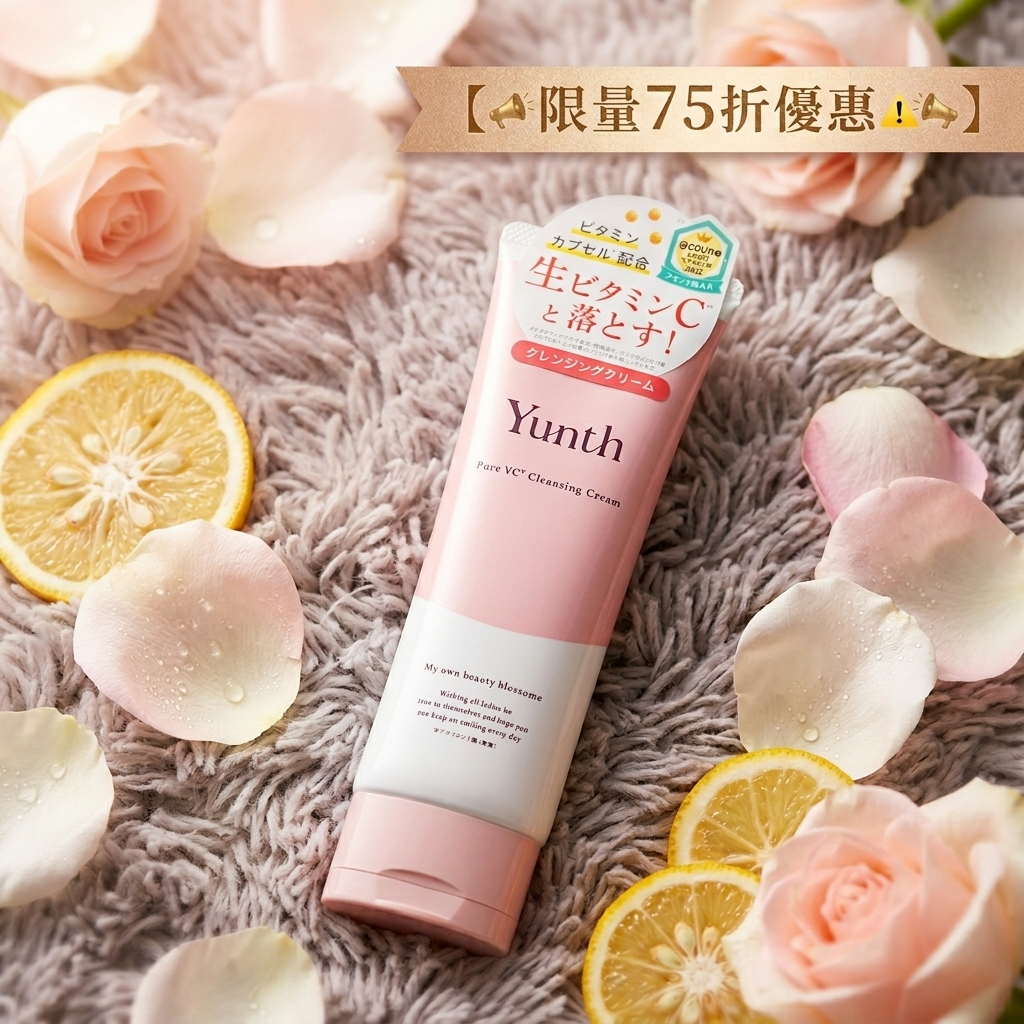 【📣限量75折優惠⚠️📣】                                                                                         【✨️日本 🇯🇵 Yunth Pure VC Cleansing Cream 純生維他命C美容精華潔面霜✨️】 120g                                                  原價 $212     75折售價 $158     
