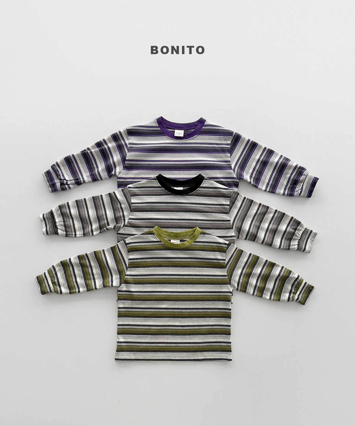 BONITO Track Stripe Ribbed Tee