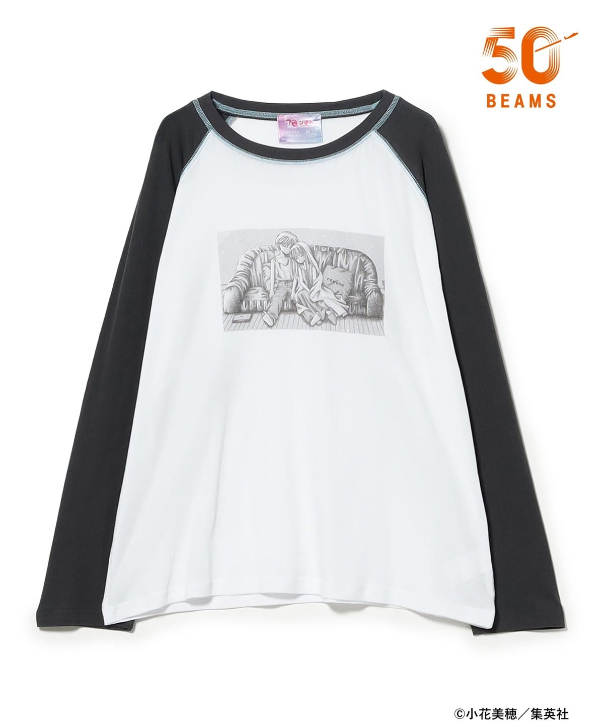 《Pre-Order》玩偶遊戲 Raglan T-shirt｜Ribbonりぼん 70周年 × BEAMS MANGART × Ray BEAMS (26177-P）
