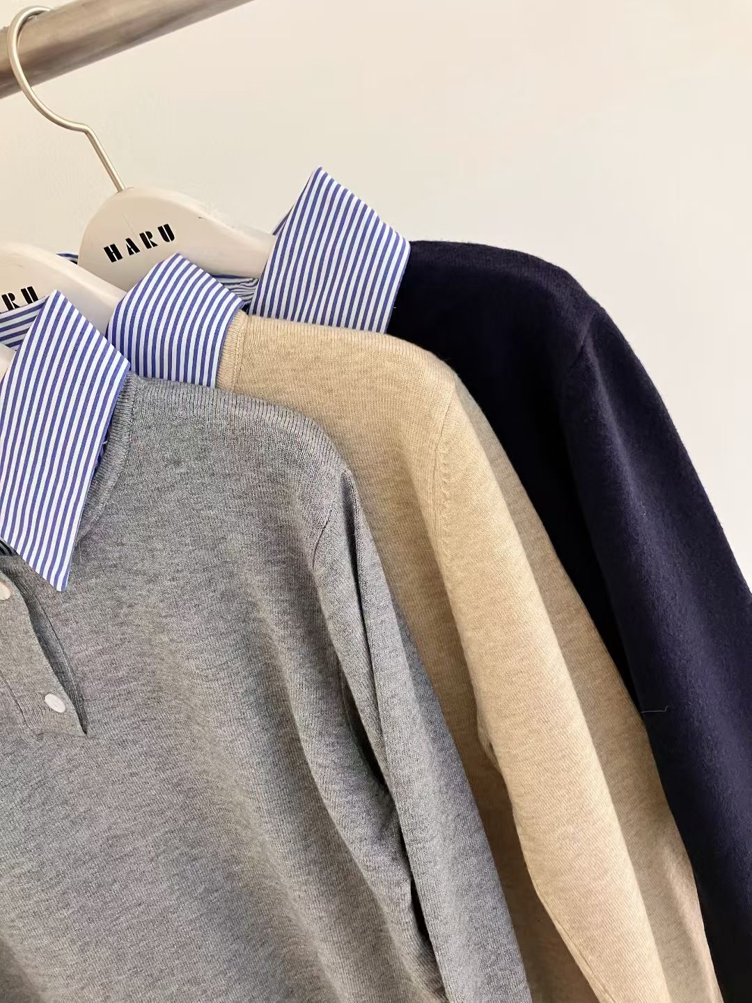 🇰🇷| SHIRT WITH KNIT TOP