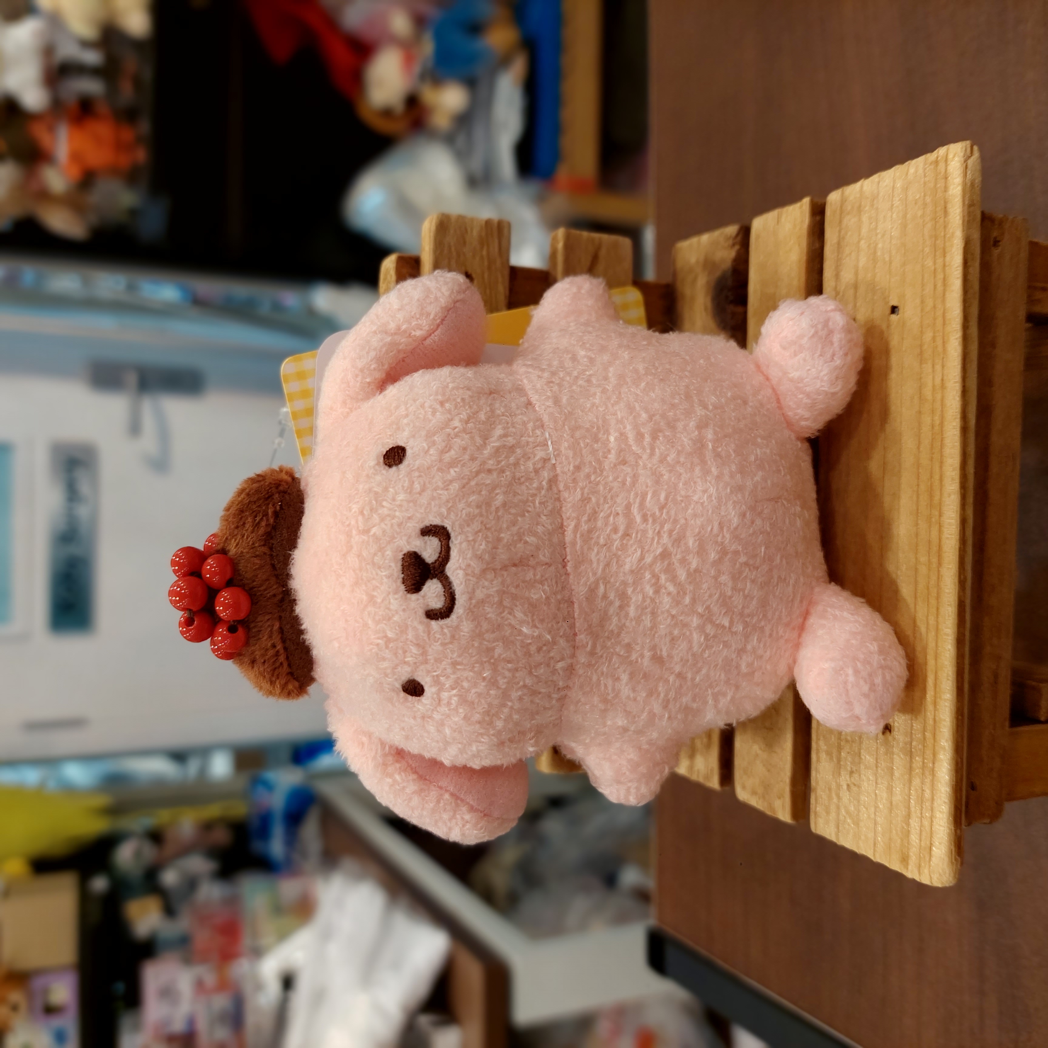 日版 Sanrio Pompompurin 布甸狗 吊飾 掛件 粉紅色