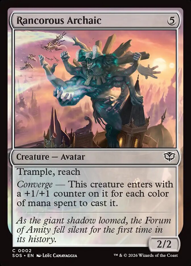 [EN] [Foil] Rancorous Archaic [SOS-002] C