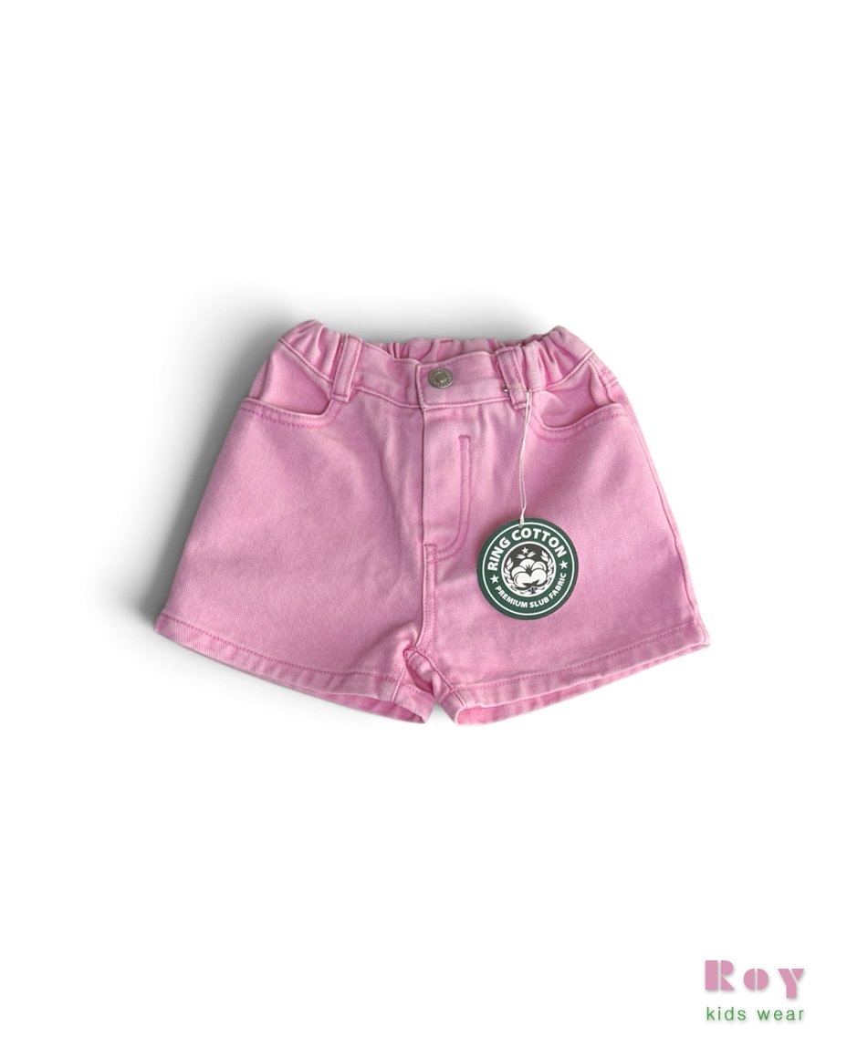 Roy | Denim shorts(Green/Pink L(108-116)