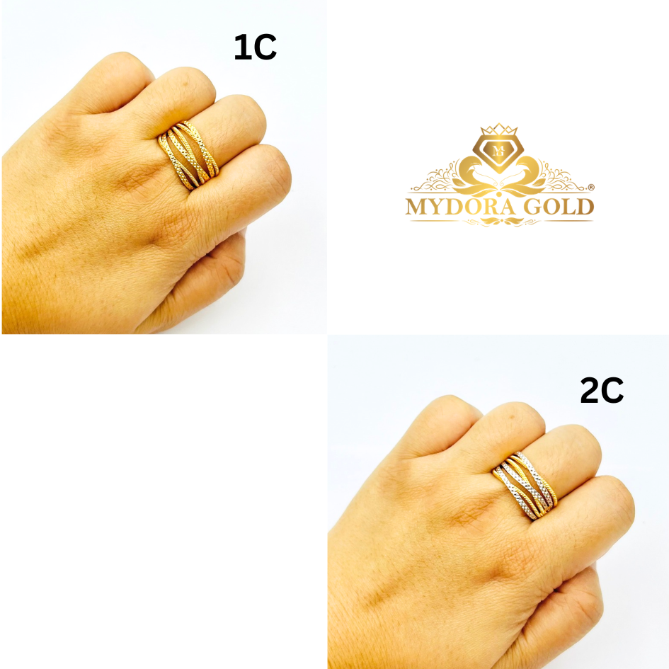 MYDORA Cincin Silang Signature 6 Layer (5G) l EMAS 916/22K