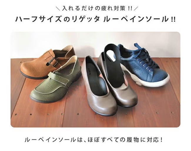 【行到腳痛必備】日本製 Re:getA Loupe insole 立體減壓吸震健康半鞋墊 MTR-1 