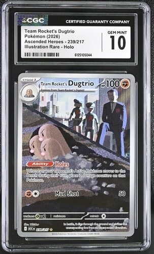 CGC 10 Team Rocket's Dugtrio Ascended Heroes