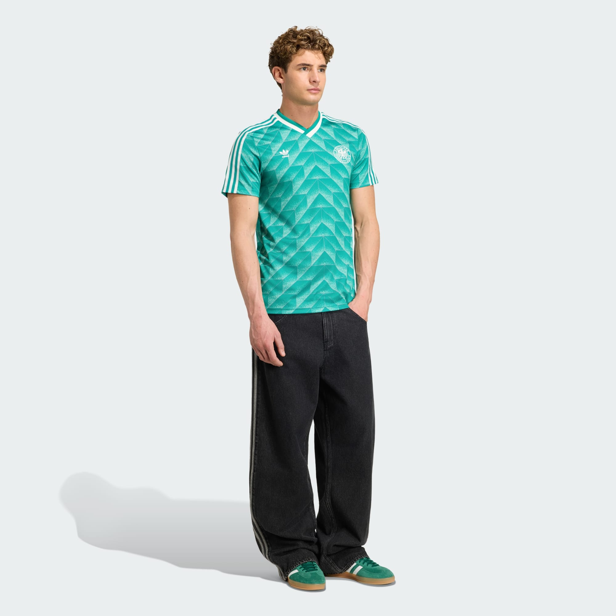 傳奇再現⚫🟥🟨Adidas Germany 德國 1990 作客球衣 Reissue (可加印字) KD3999