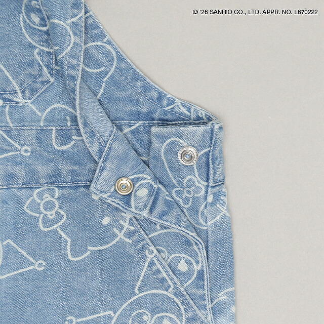 🆕【⭐訂購⭐】🌀 🇯🇵 日本直送 #Sanrio 拔染印花 牛仔 #背帶裙［2款選］ 🌀 [ELIA-0188] [261025]