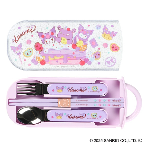 🇯🇵預訂 日本直送🇯🇵日本製Kuromi餐具三件套