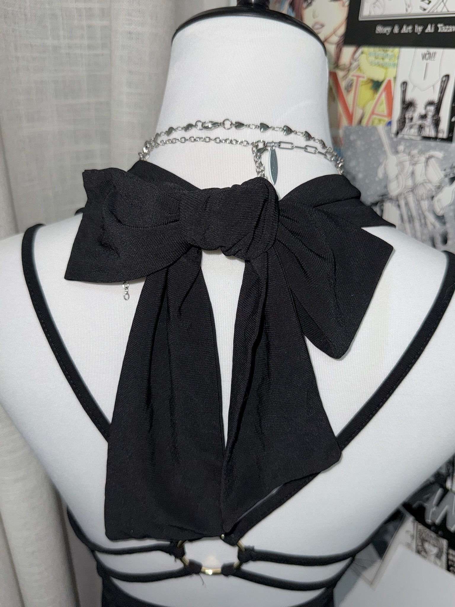 Y2K Black and Pink Gothic Lolita Ruffle Dress