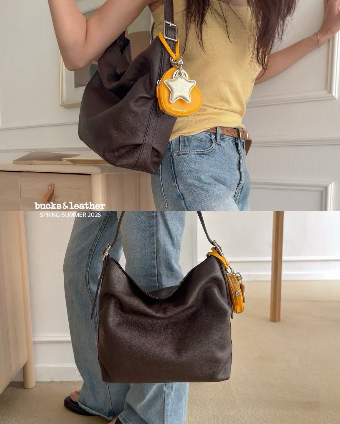 SHIRRING BUCKLE BAG  