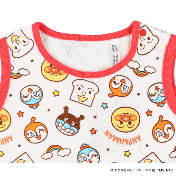 🇯🇵預訂 日本直送🇯🇵麵包超人人物滿印毛巾料背心燈籠褲套裝