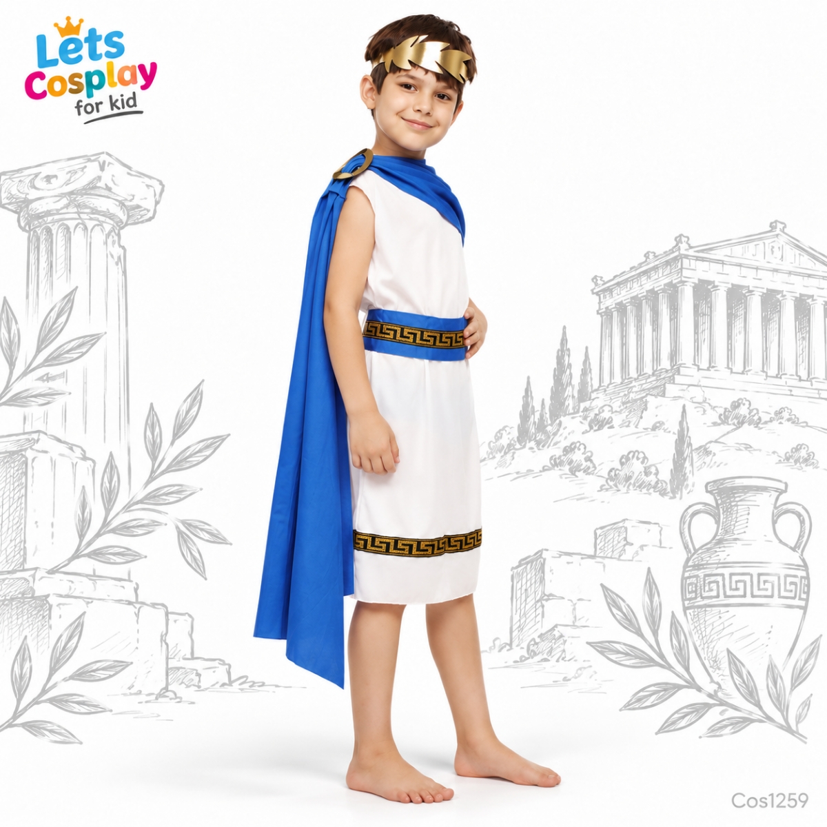 兒童希臘神話角色扮演服｜Greek Costume for Kids｜學校文化日表演服｜COS1259