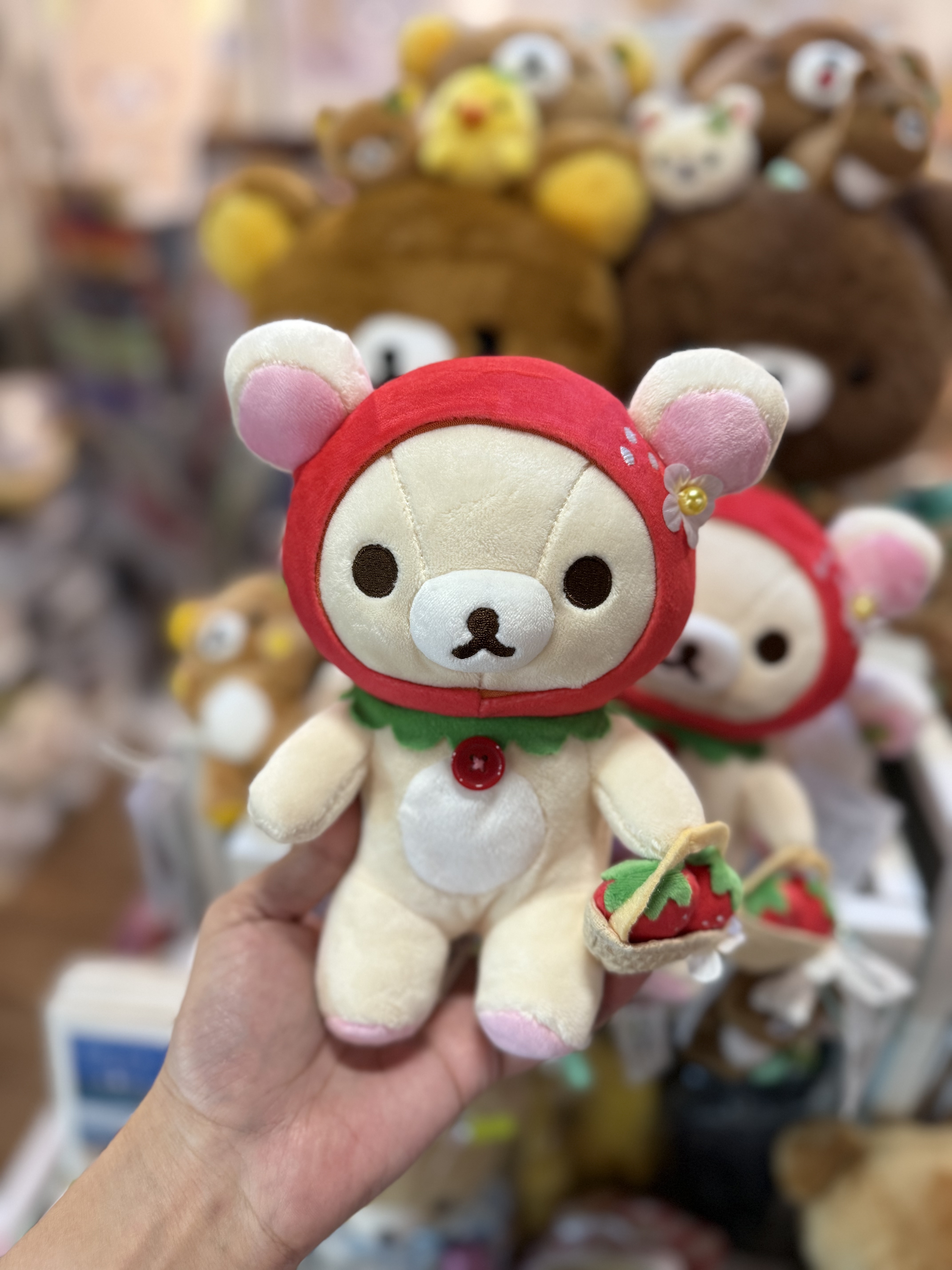 《現貨》全新士多啤梨大使小白熊10週年紀念限定公仔（士多啤梨帽造型）