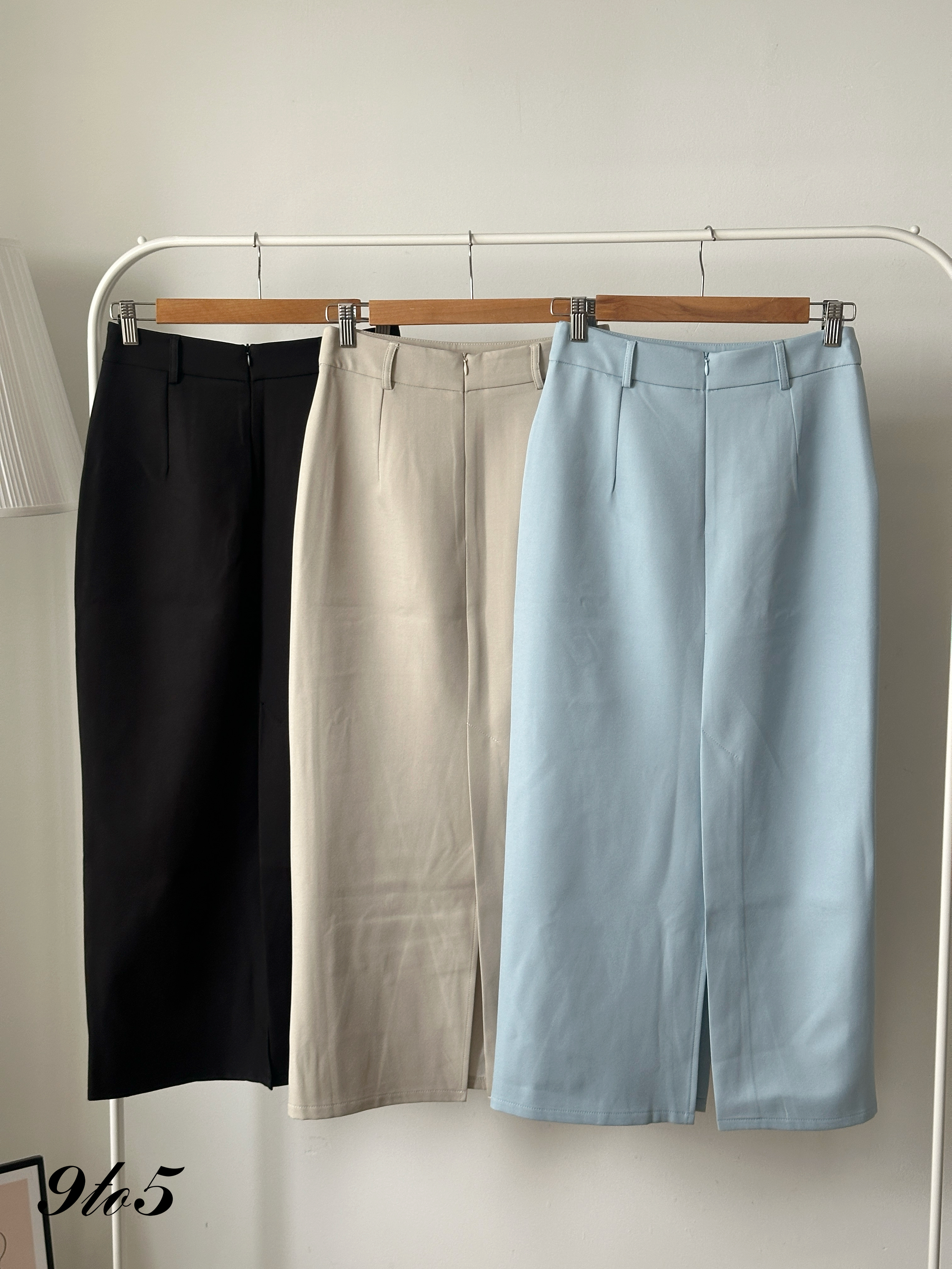 S1906 Irregular Splited Pencil Skirt - 3 Colors 