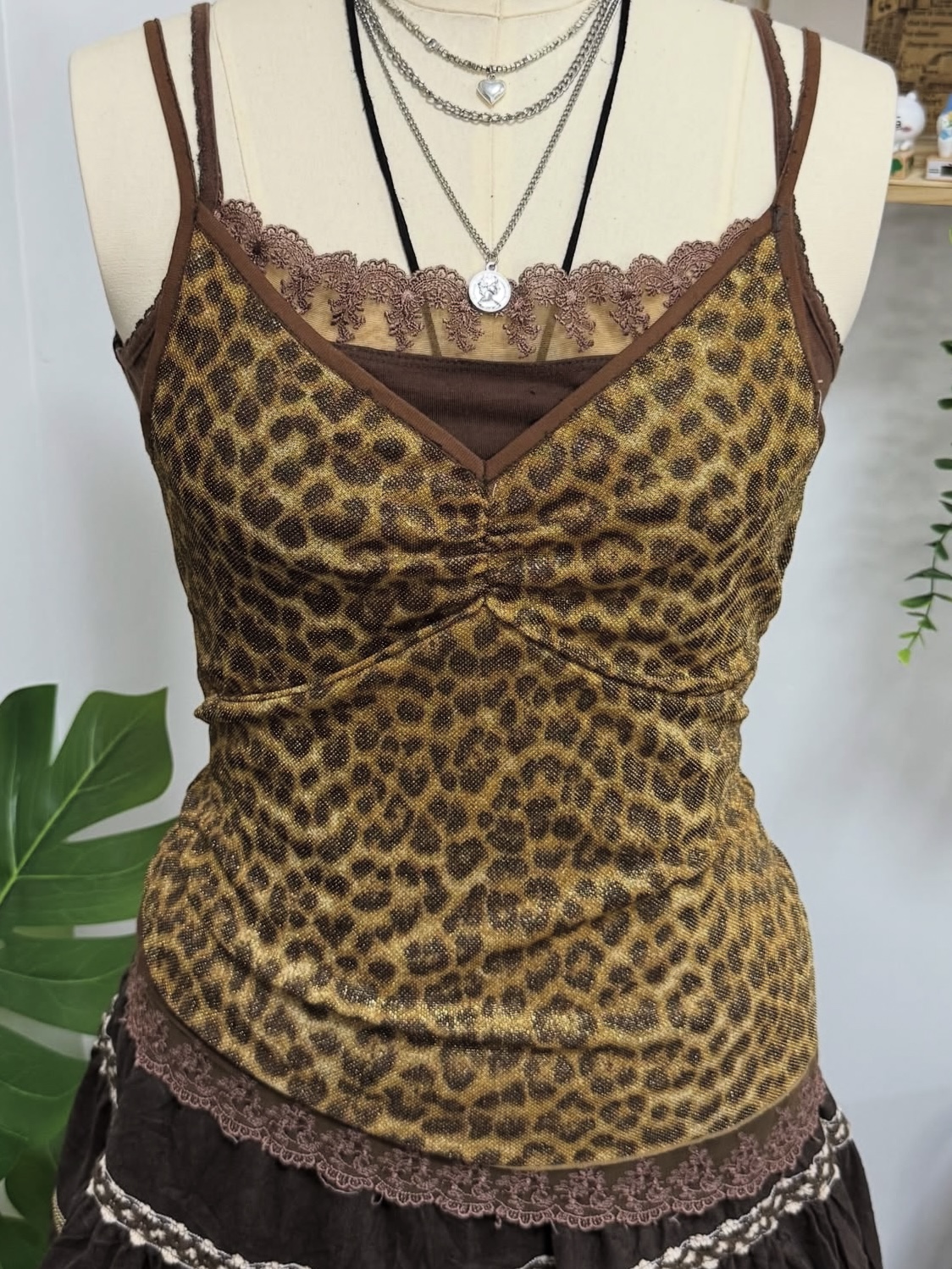 Leopard Print Top Set