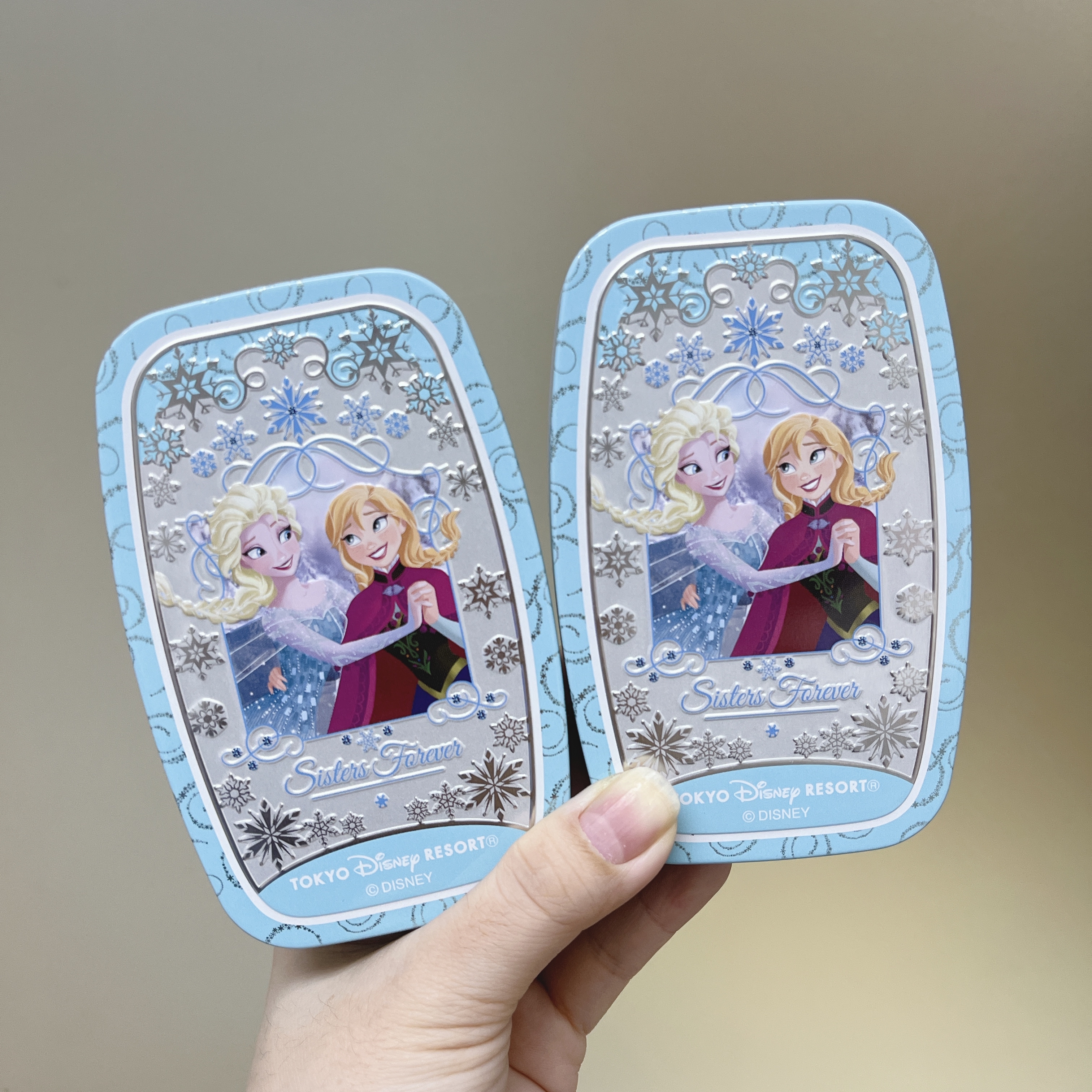 日本現貨📍東京迪士尼冰雪奇緣圖案鐵盒糖果