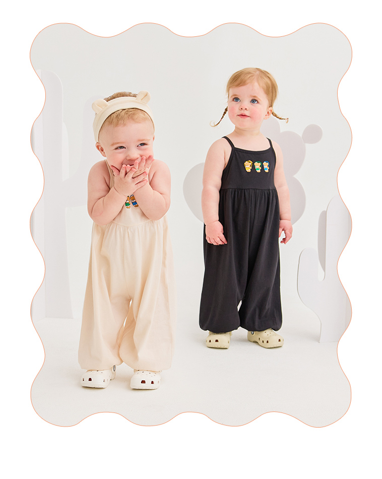 ☀️預訂 韓國直送☀️🇰🇷Milk Baby五色跳繩小熊印花寬鬆吊帶連身褲