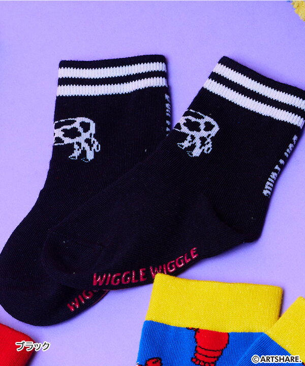 🇯🇵預訂 日本直送🇯🇵Markey’s x Wiggle Wiggle四色趣味圖案印花襪