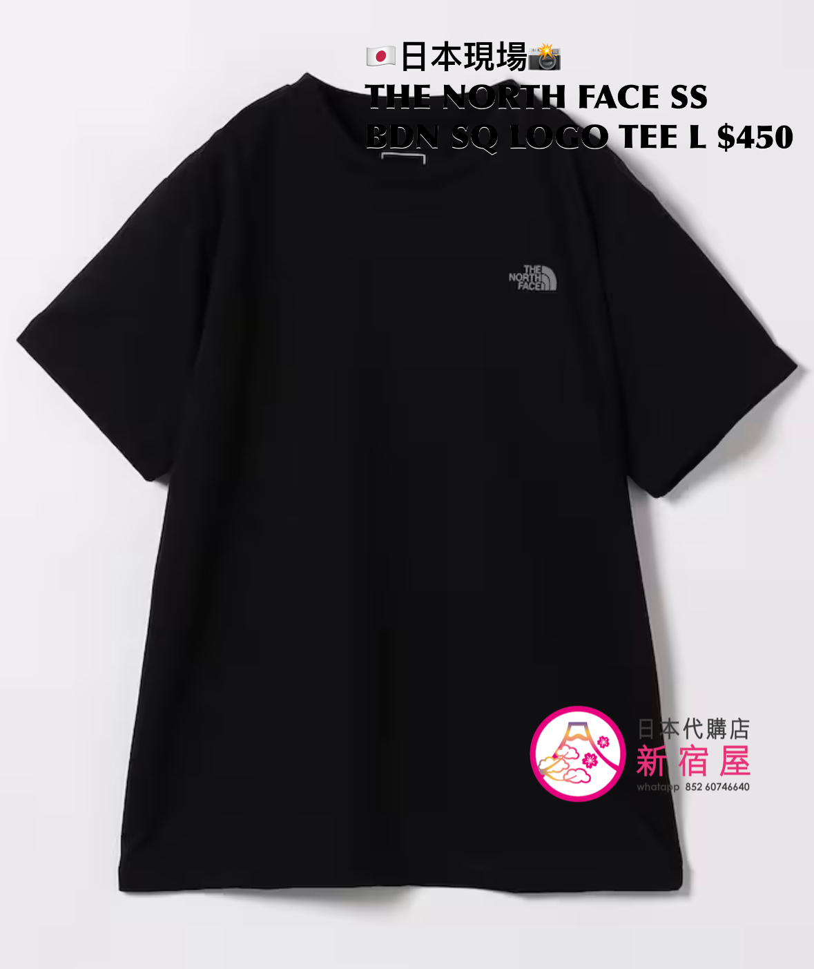 THE NORTH FACE S/S BANDANA SQUARE LOGO TEE