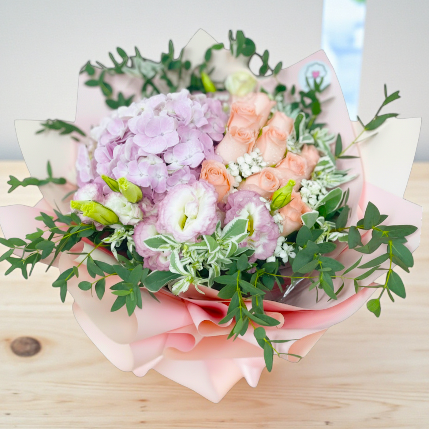 👉🏻鮮👈🏻Full of Love 系列｜粉繡球花束丨粉紅玫瑰11支丨畢業花束丨活動花束丨周年紀念花束丨annual dinner花束丨保險花束丨女朋友花束4