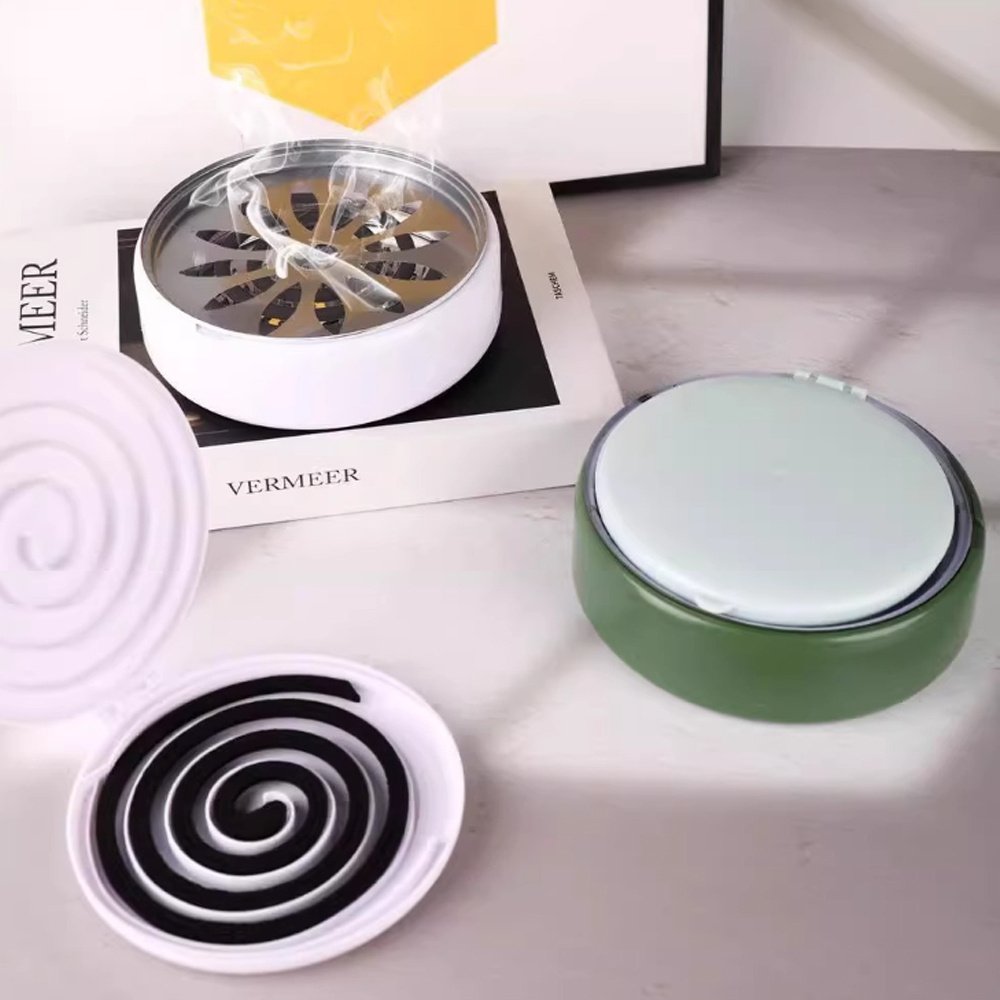 蚊香分離器 蚊香盒 防燙蚊香盤 安全蚊香盒 白色 [平行進口] HK2768