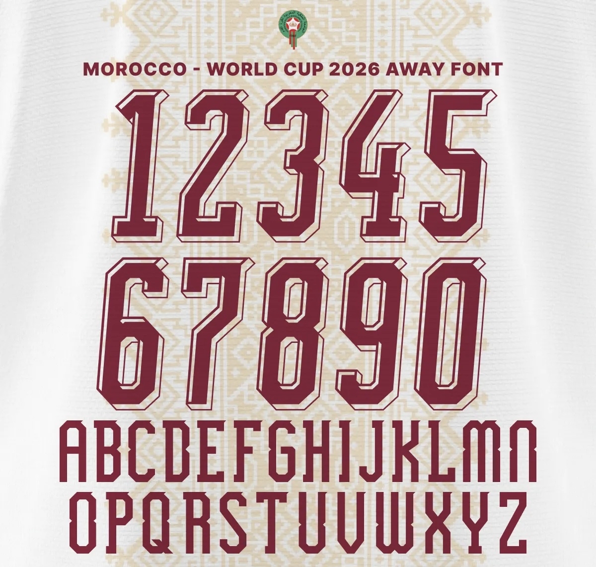 2026世界盃 摩洛哥 作客 印字