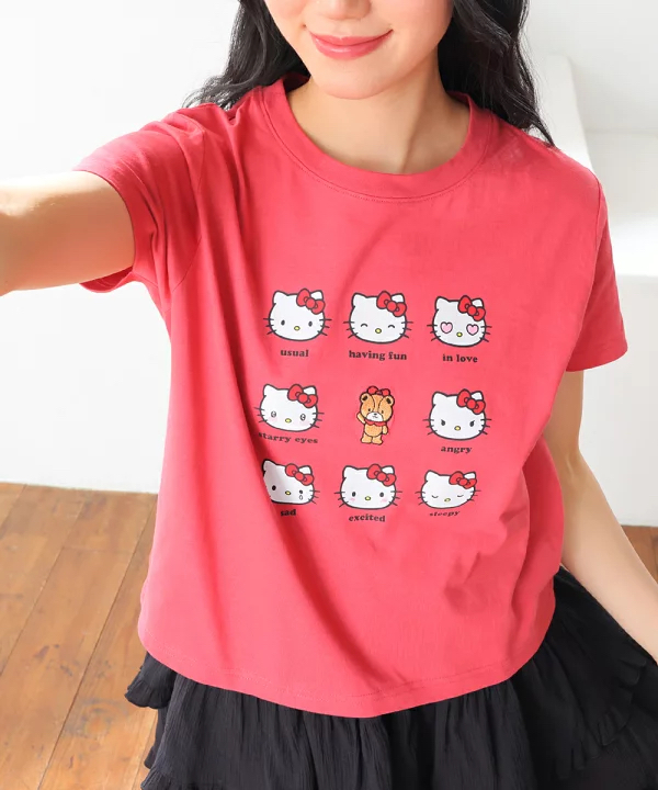 日本預訂📍日本Sanrio得意表情圖案短袖Tee