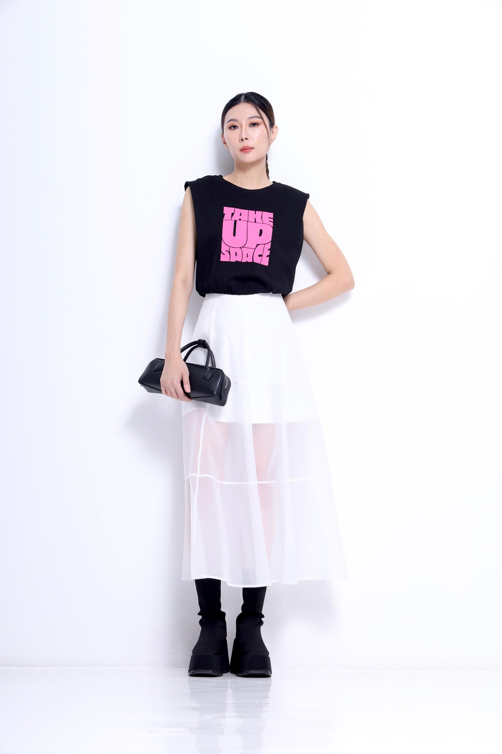 CS1415 SHEER ORGANZA MESH SKIRT